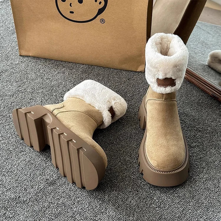 Warm Waterproof Insulated Winter Boots for Women