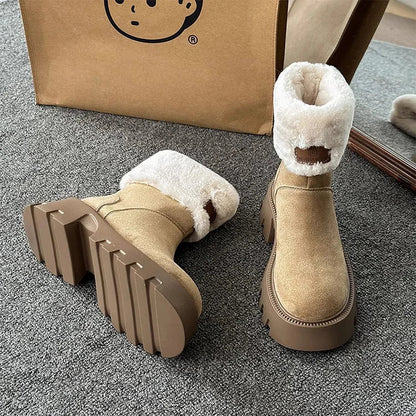 Warm Waterproof Insulated Winter Boots for Women