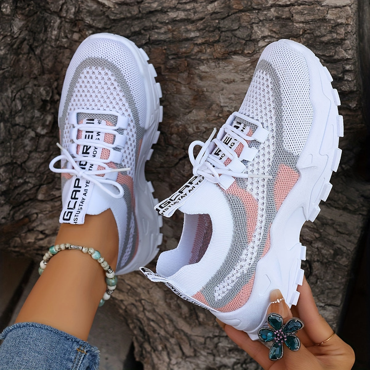 Comfortable Womens Sneakers - Lightweight Daily Shoes - OutfitLondon
