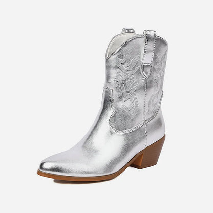 Rugged Ladies Cowboy Ankle Boots