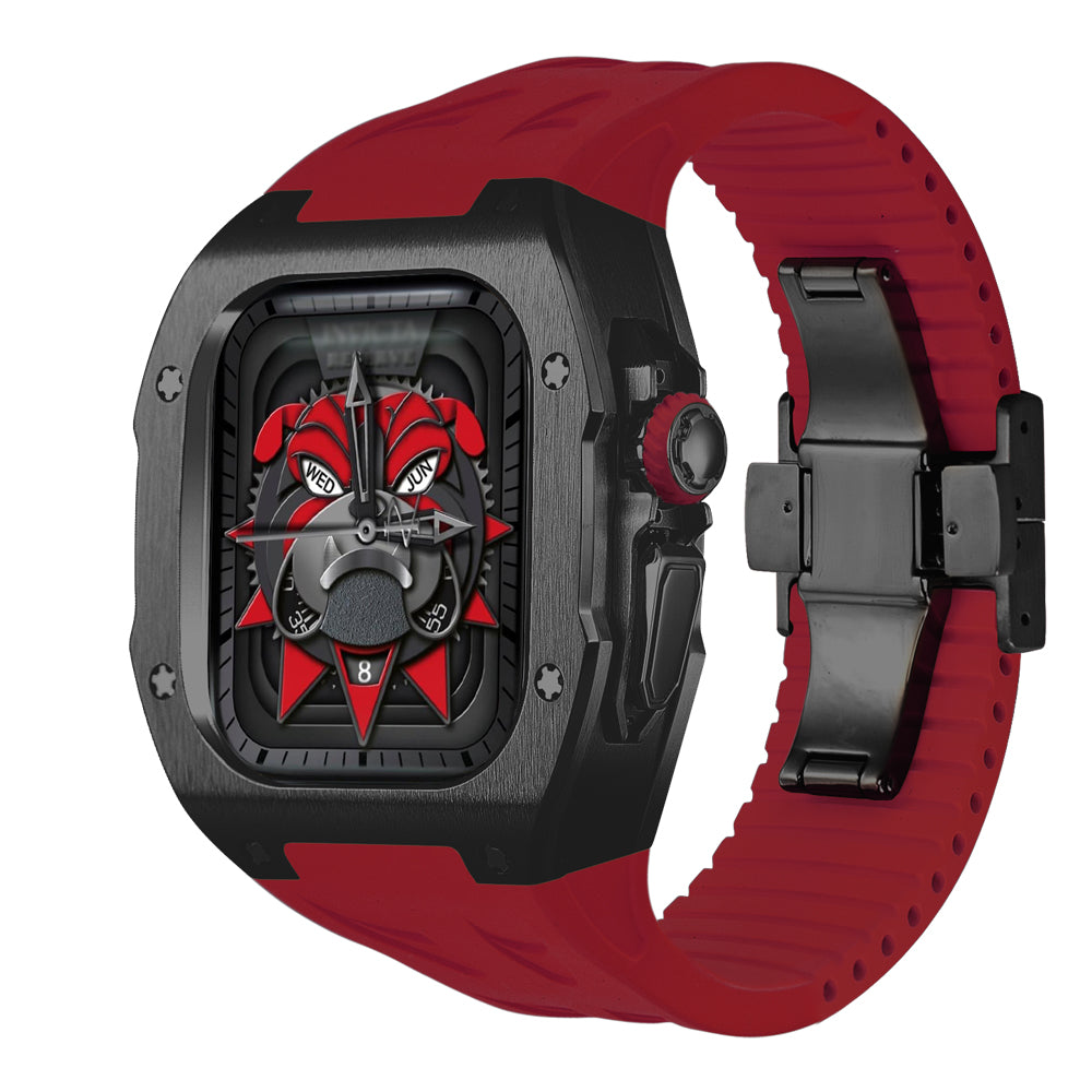 Tough Metal Case and Flexible Rubber Band for Apple Watch Ultra