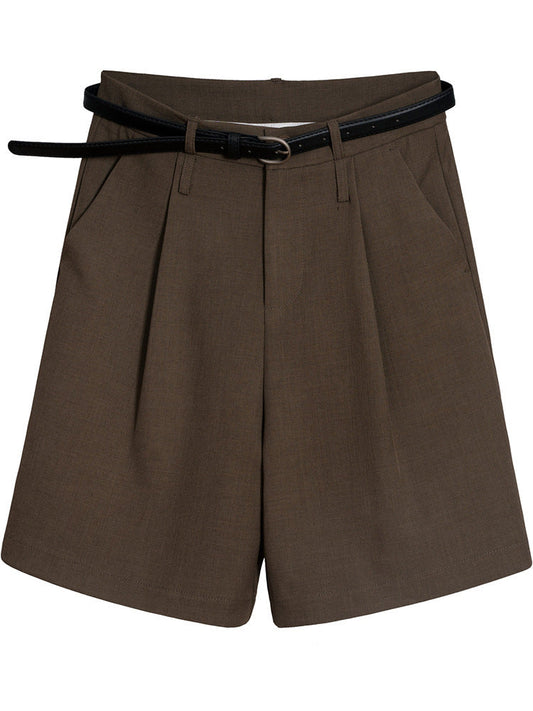Women's Classic High Waist Straight Cropped Pants