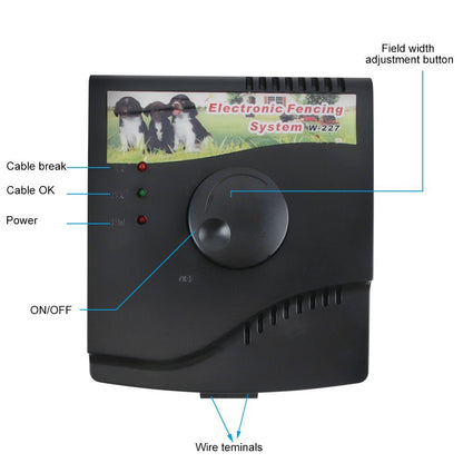 New Electric Dog Fence Waterproof Dog Training Collar Sound Shocked Collar Electronic Pet Fence Containment System for 1/2/3 Dog