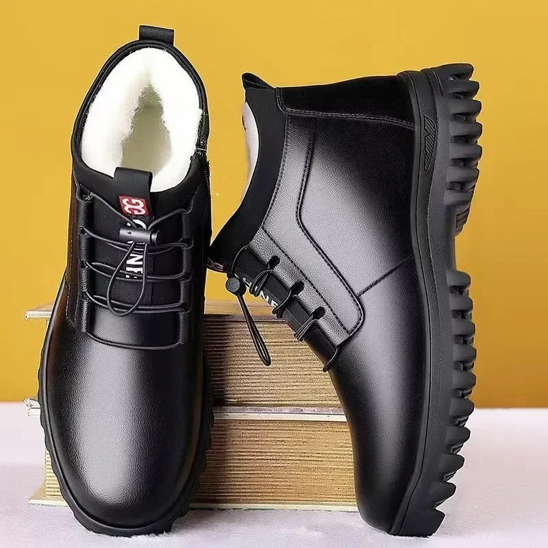 Comfortable Ankle Boots with Faux Fur Insulation