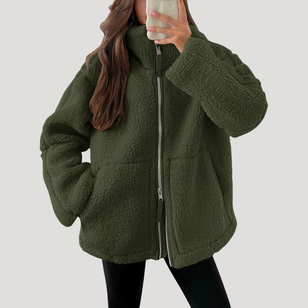 Cozy Ladies Fleece Zipper Jacket