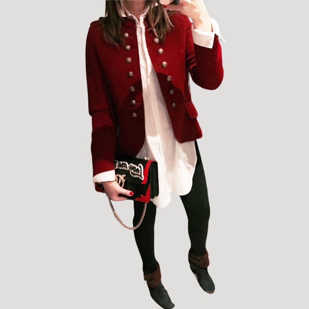 Vintage Military Style Ladies Jacket