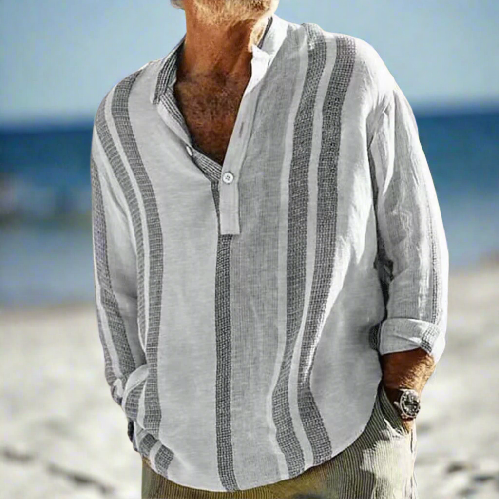 Lightweight Men's Summer Striped Shirt
