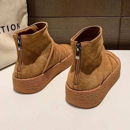 Women's Warm Low Heel Winter Boots