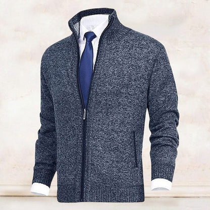 Cozy Oversized Crew Neck Cardigan Sweater