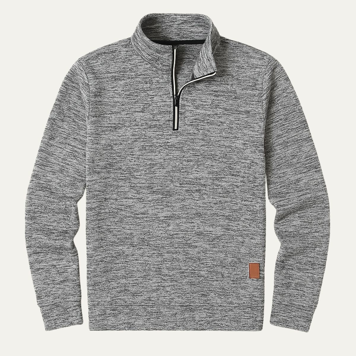 Warm Fleece Half Zip Mens Sweatshirt - OutfitLondon