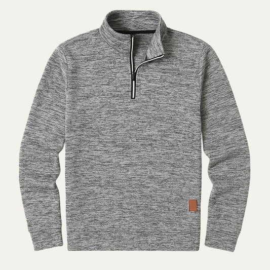 Warm Fleece Half Zip Mens Sweatshirt - OutfitLondon