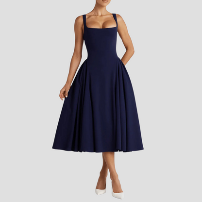 Flattering A-Line Women's Dress - OutfitLondon