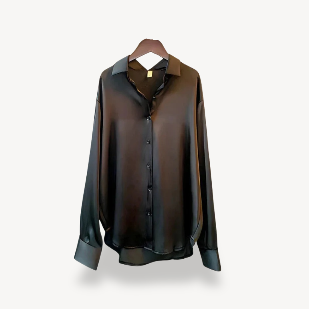 Soft Elegant Long Sleeve Ladies Blouse