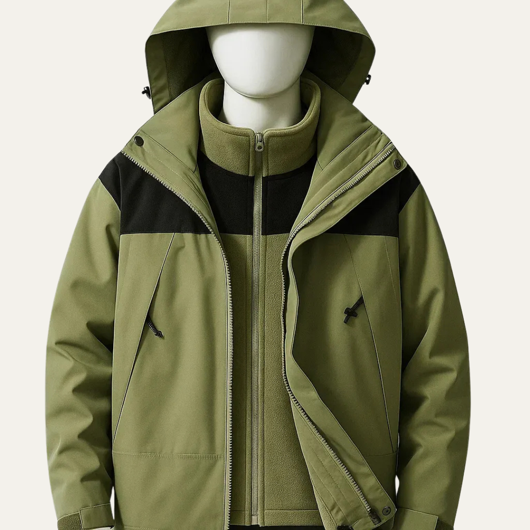 Waterproof 3 in 1 Outdoor Men's Jacket