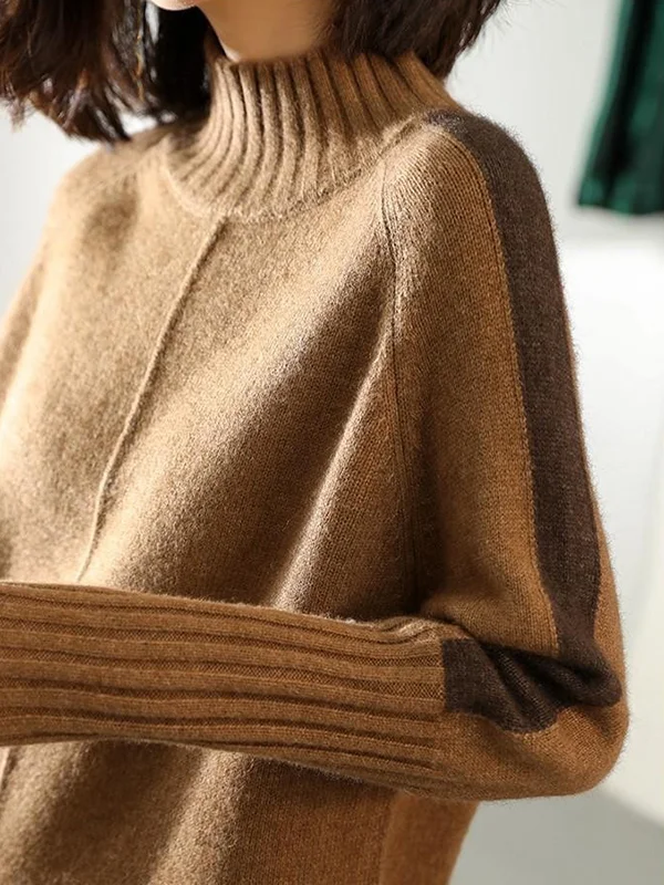 Cozy Cable Knit Turtleneck Sweater Dress for Women - OutfitLondon