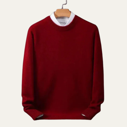 Simple Men's Regular Fit Crew Neck Pullover Sweater