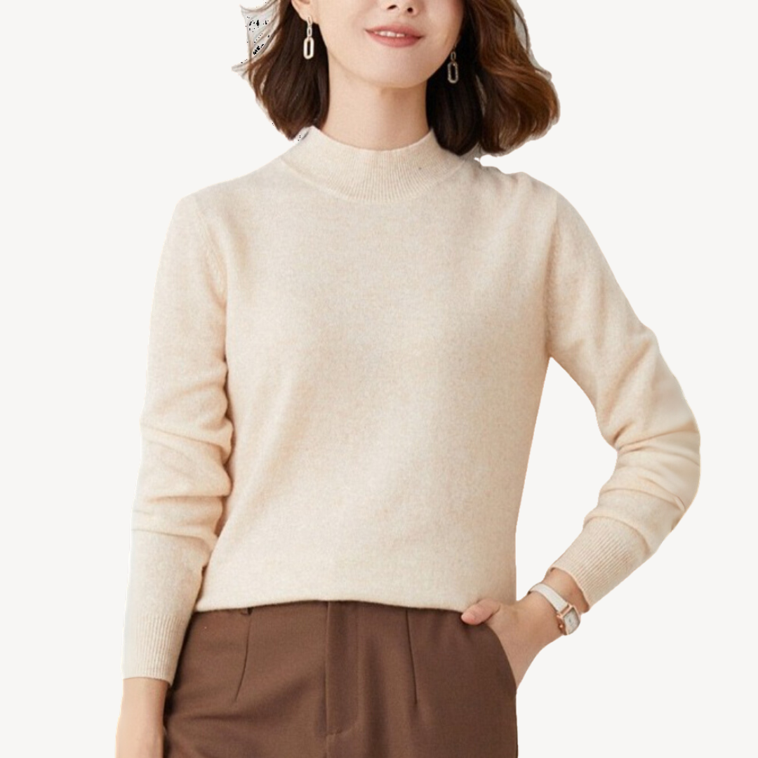 Soft Crew Neck Cashmere Jumper For Women