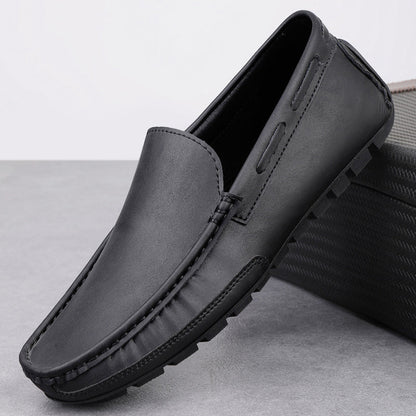 Classic Real Leather Slip On Shoe