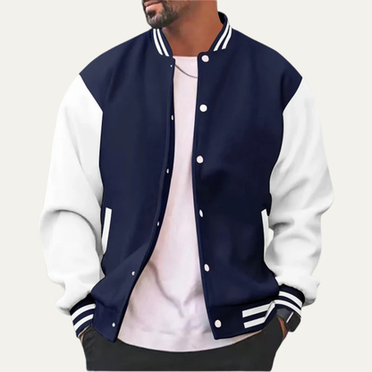 Men's Retro Style Contrast Jacket