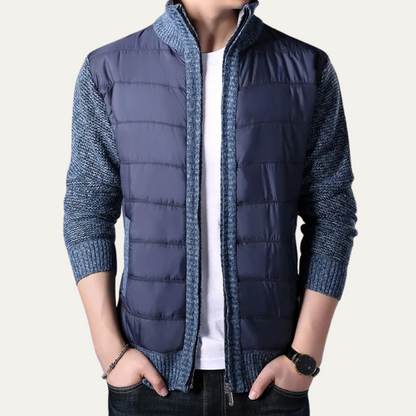 Warm Men's Zip Up Puffer Jacket