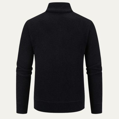 Warm Men's Fleece Zip Up Cardigan with Pockets
