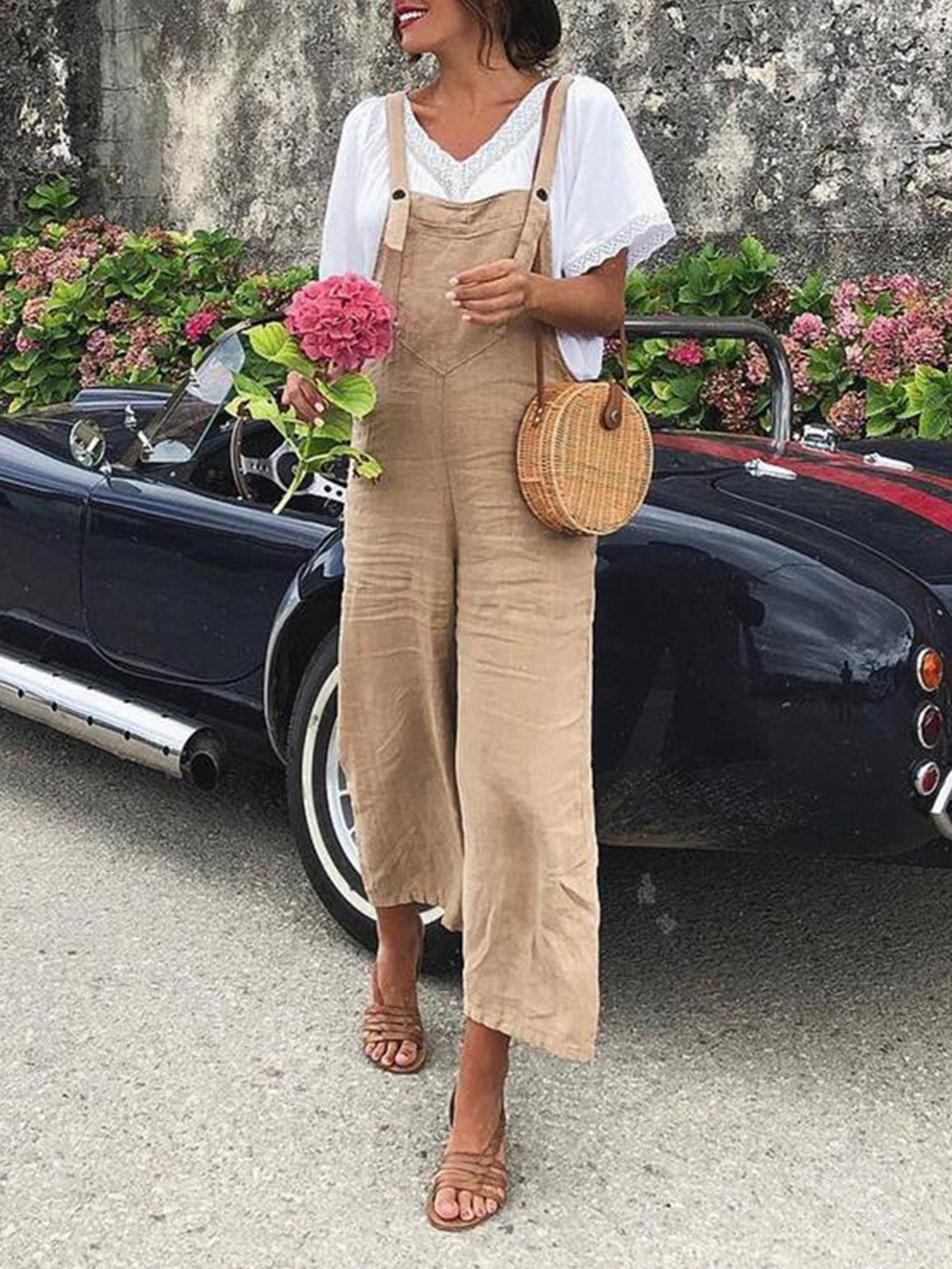 Relaxed Fit Blue Jean Jumpsuit for Ladies - OutfitLondon
