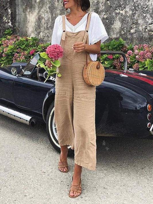 Relaxed Fit Blue Jean Jumpsuit for Ladies - OutfitLondon