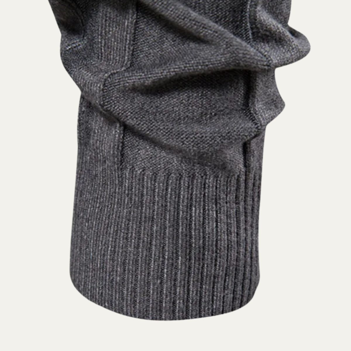 Classic Men's Fitted Knit Turtleneck Sweater