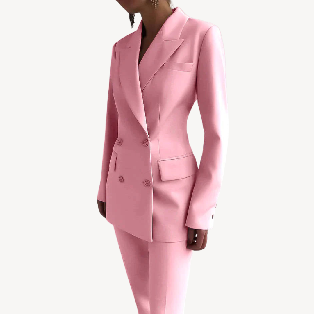 Classic Fit Lady Suit Jacket & Pants Set