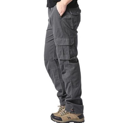 Comfortable Fit Cargo Pants with Stretch Waist