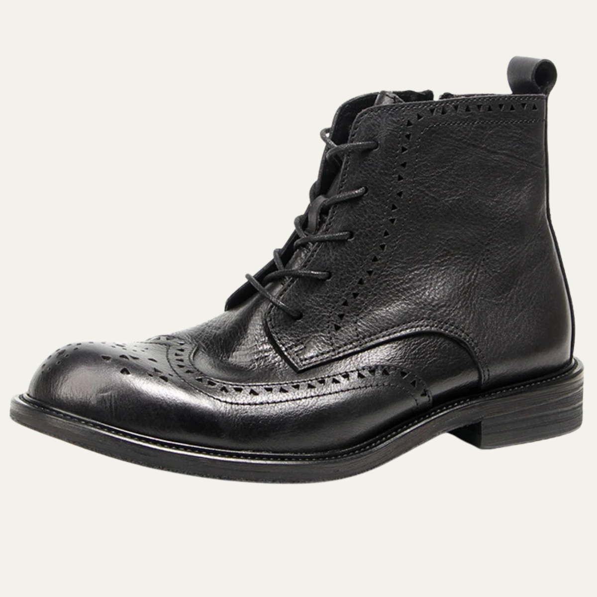 Classic Men's Brown Leather Boots