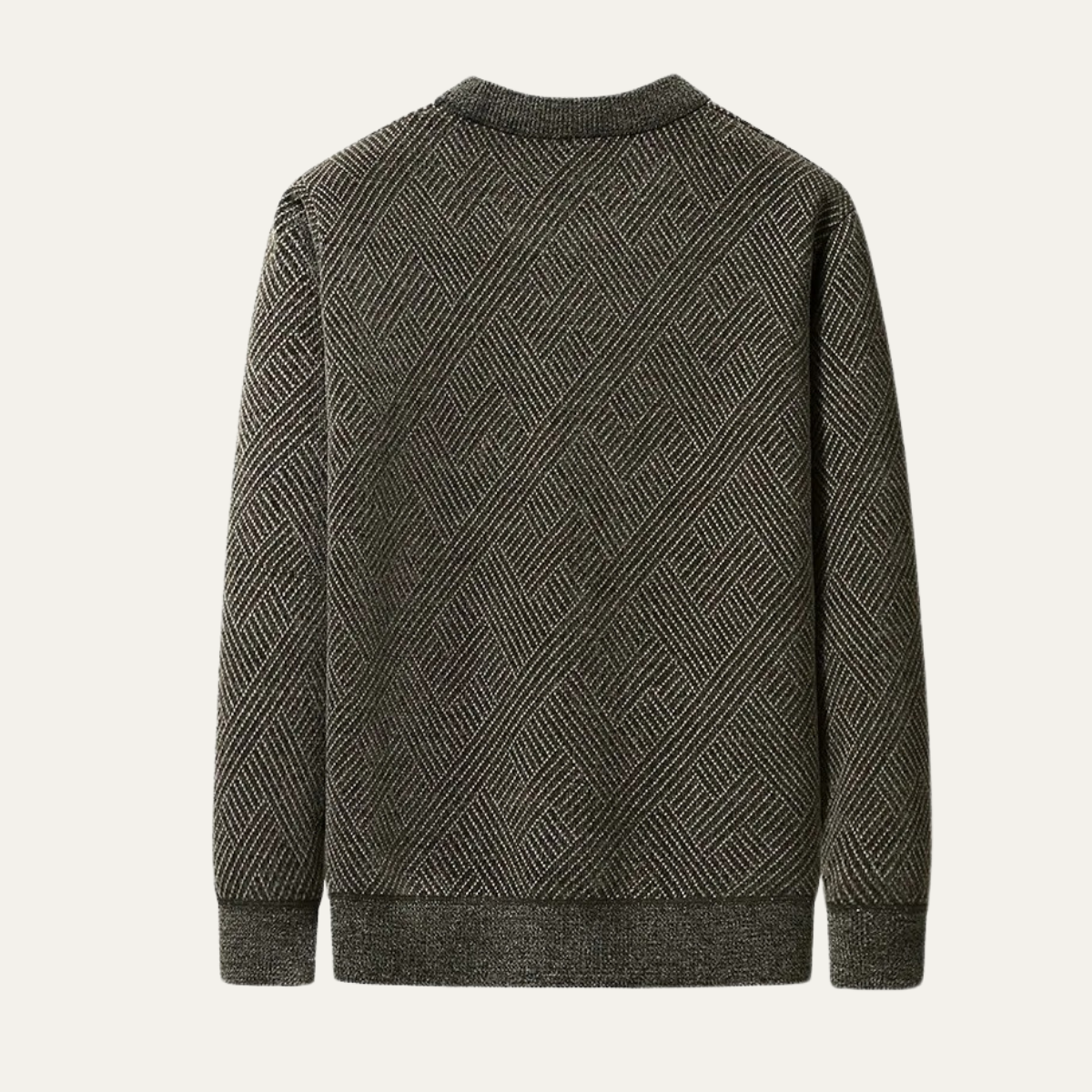 Warm Men's Fleece Lined Velvet Sweatshirt