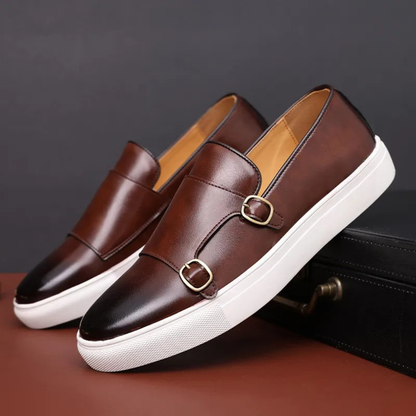 Luxury Men's Classic Leather Slip On Shoes