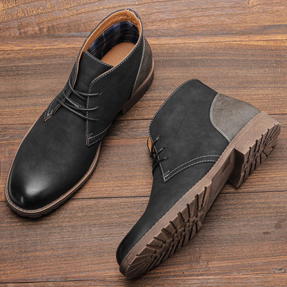 Classic Mens Brown Leather Smart Boots