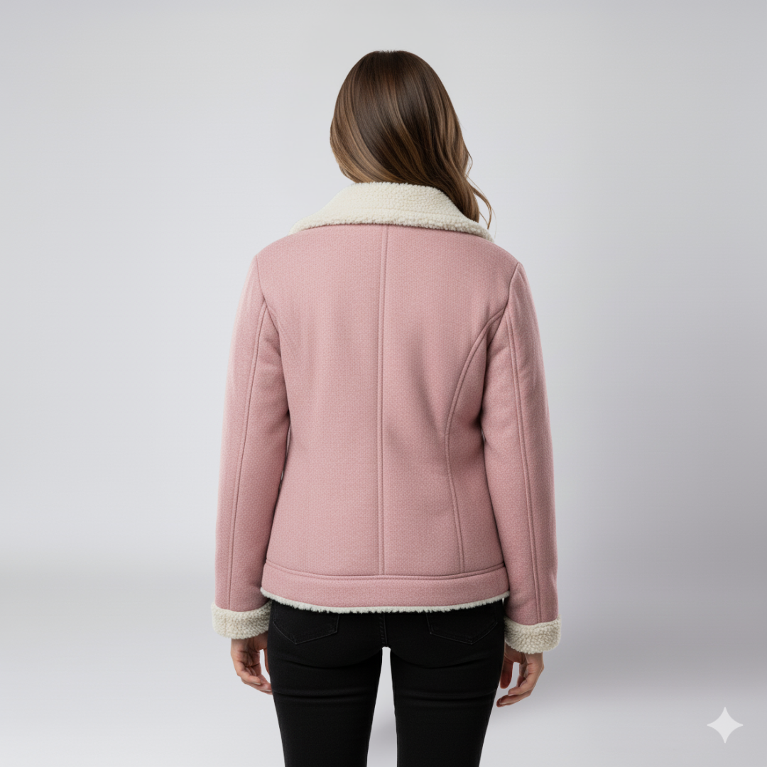 Warm Women's Parka Jacket with Fleece Lining
