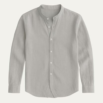Lightweight Breathable Men's Linen Shirt Loose Fit