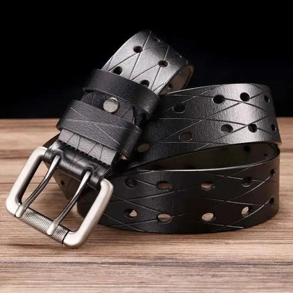 Durable Brown Leather Belt - Strong and Classic Style