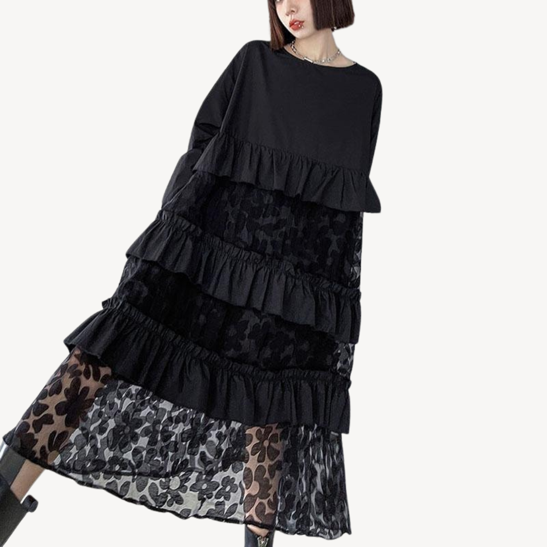 Feminine Layered Lace Summer Dress