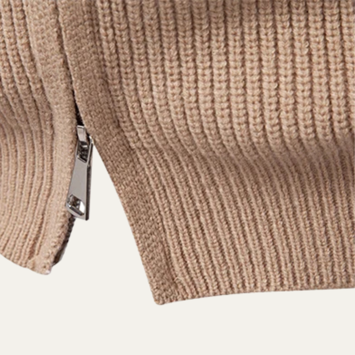 Warm Men's Knitted Crew Neck Cardigan Sweater