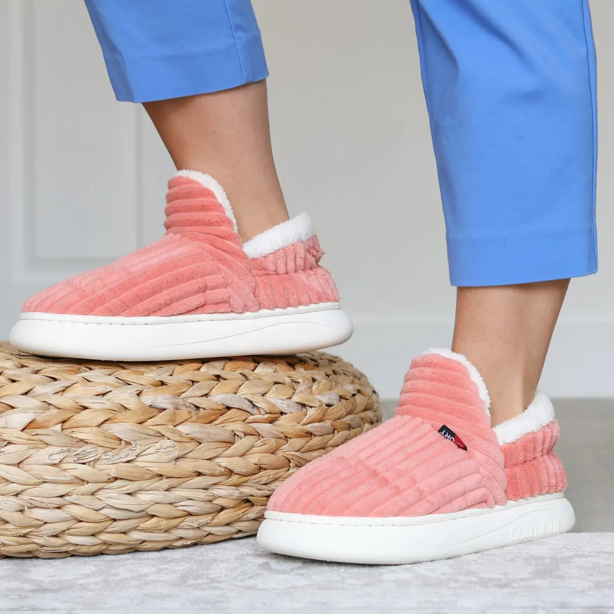 Soft Fuzzy Slippers - Warm Cozy Non Slip Winter Shoes