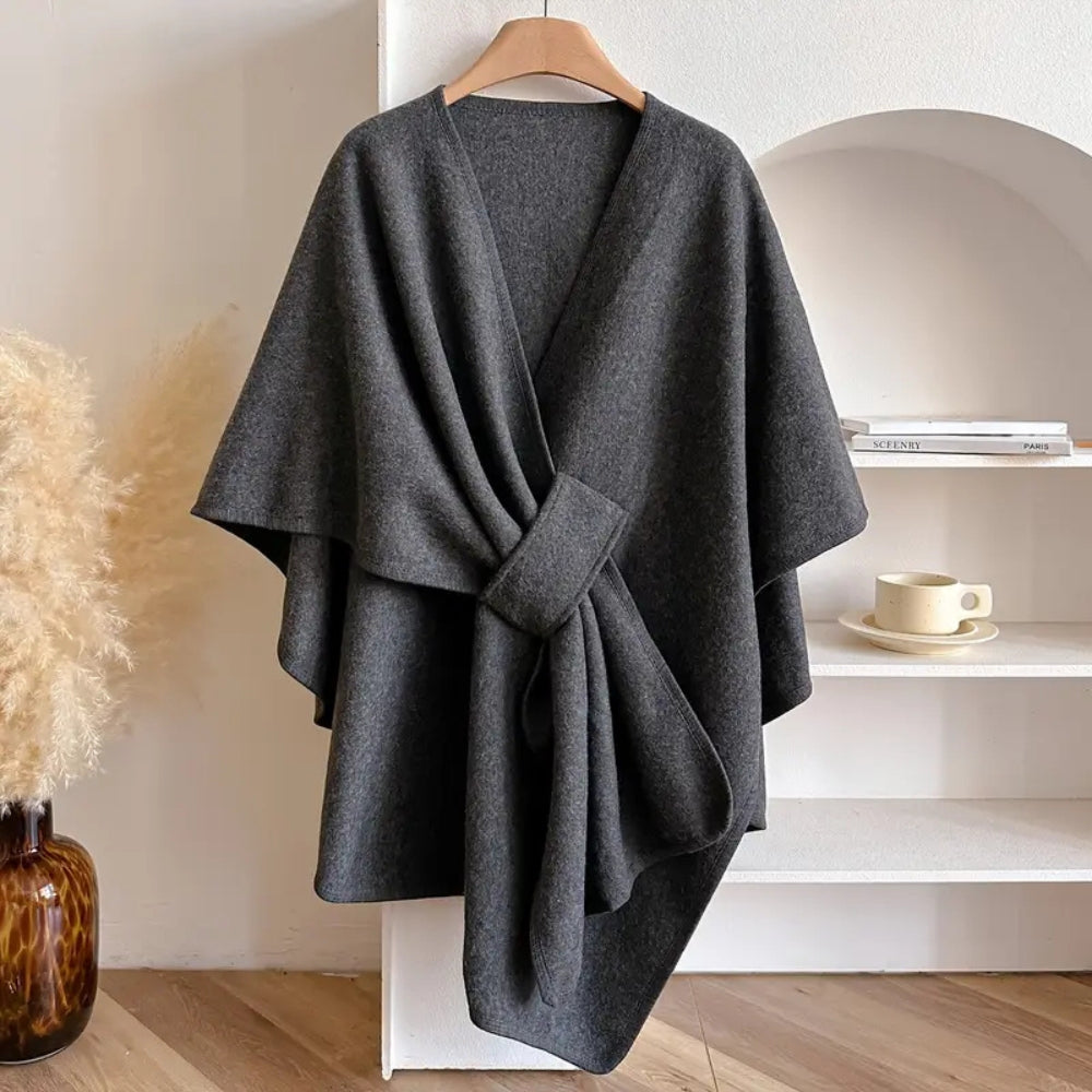 Waterproof Wrap Coat with Chic Design