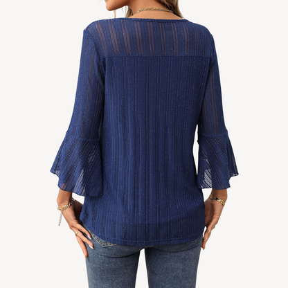 Floral Long Sleeve Tunic Shirt for Ladies