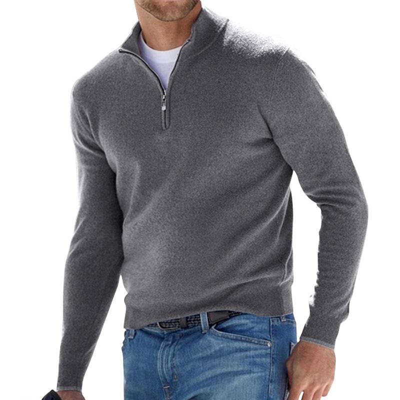 Cozy Zip Up Knitted Sweater