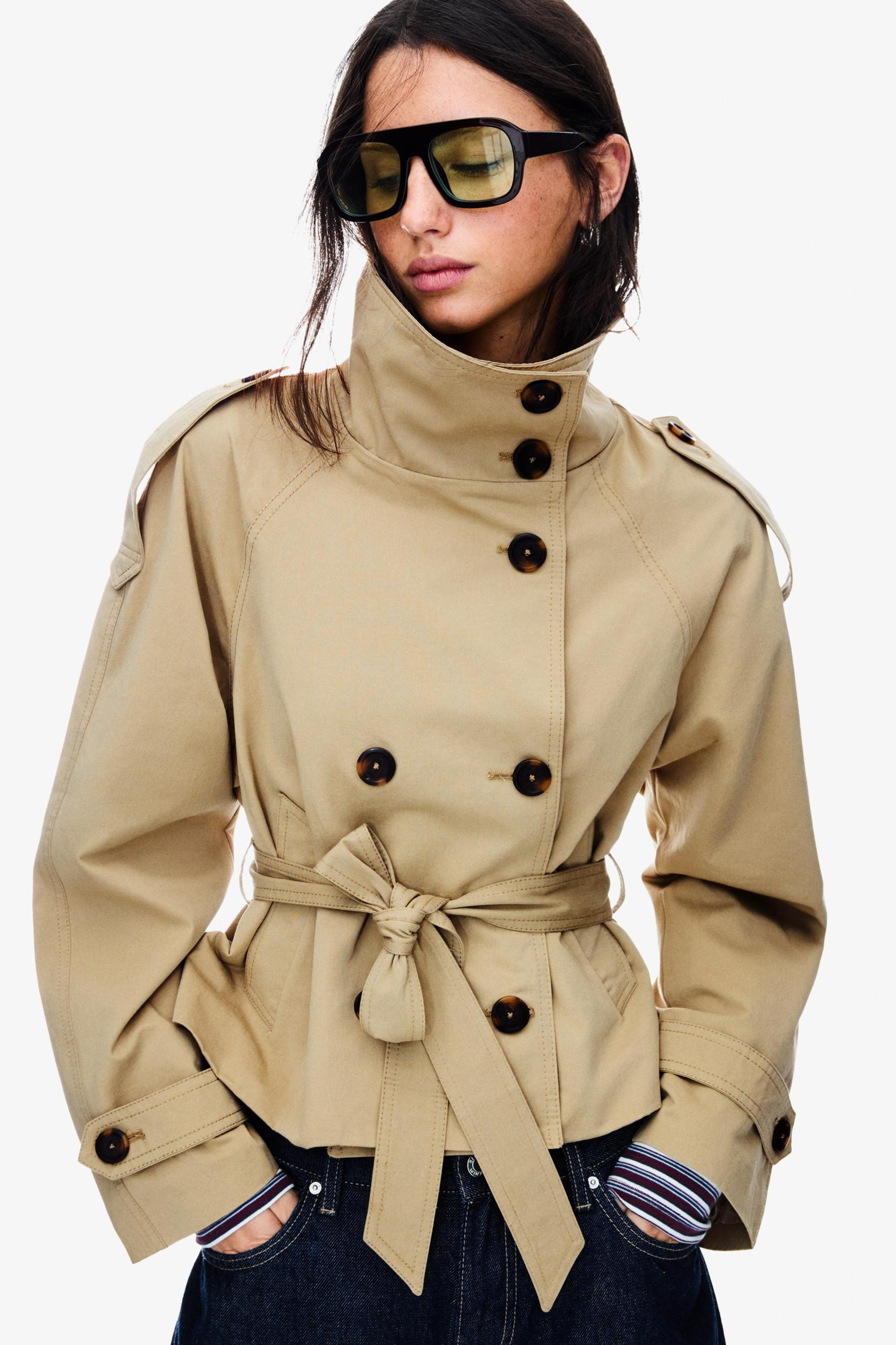 Timeless Belted Double Button Trench Coat - OutfitLondon