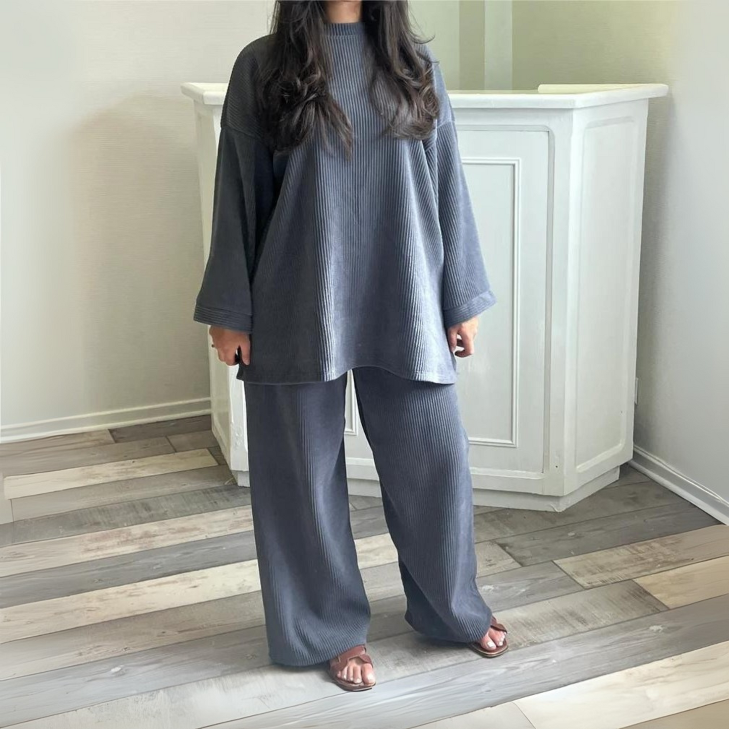 Comfortable Relaxed Fit Pantsuit Set