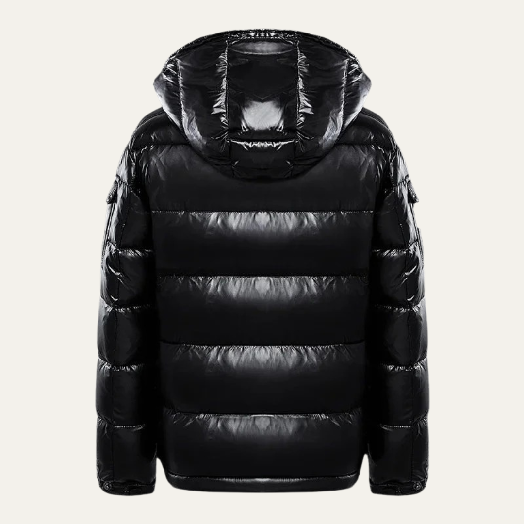 Men's Insulated Parka Jacket with Faux Fur Trim