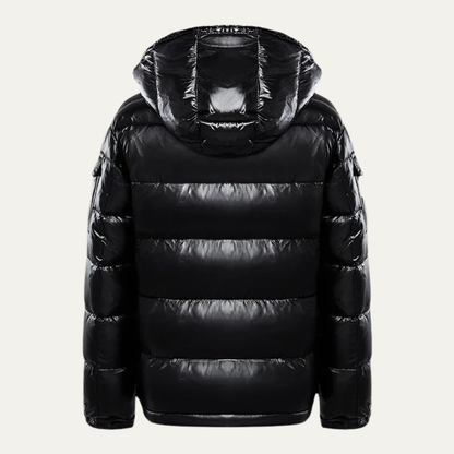 Men's Insulated Parka Jacket with Faux Fur Trim