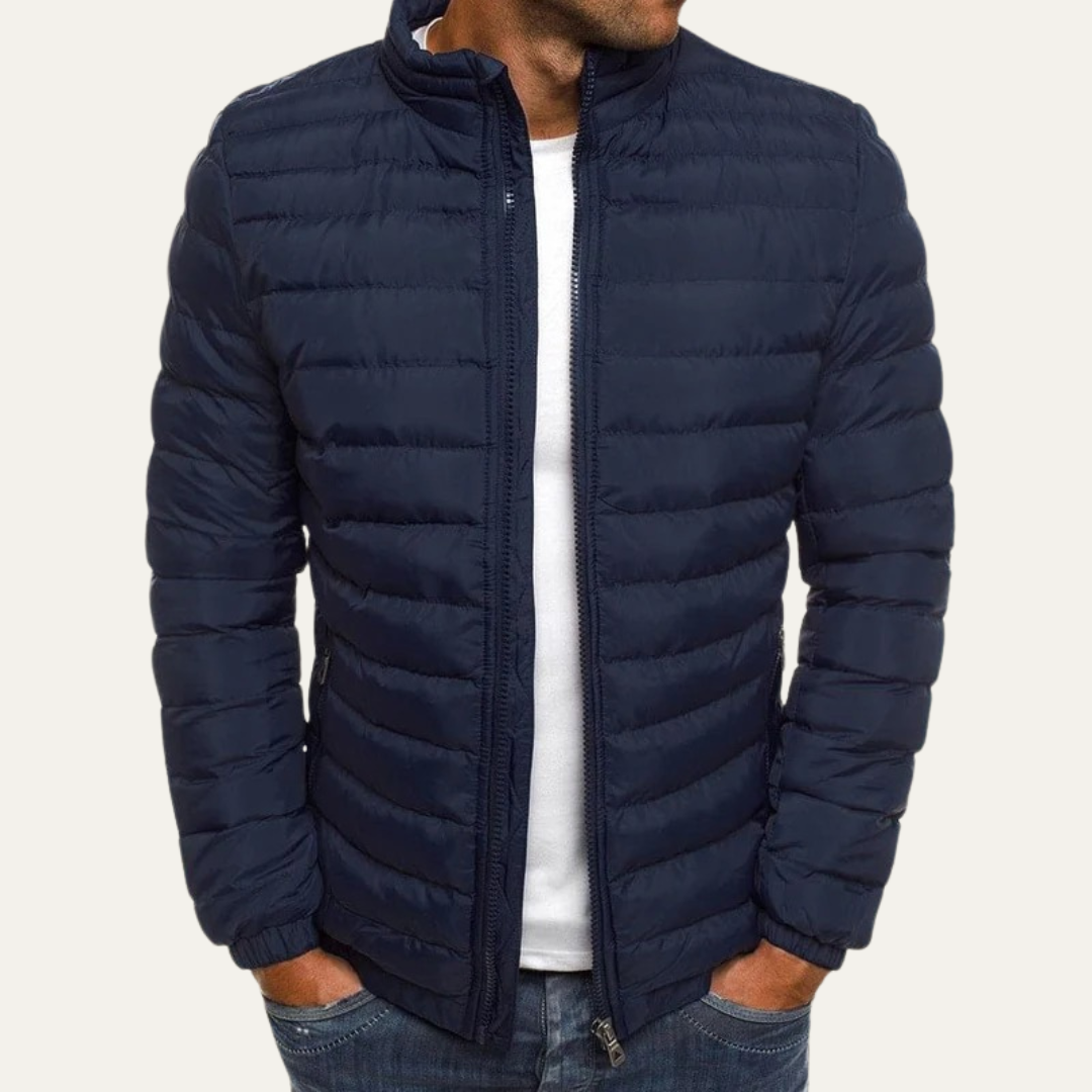 Men's Slim Water Resistant Filled Parka Jacket