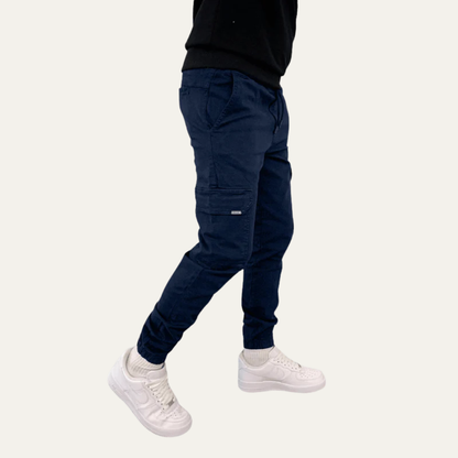Men's Slim Fit Cargo Jogger Pants with Pocket Detail
