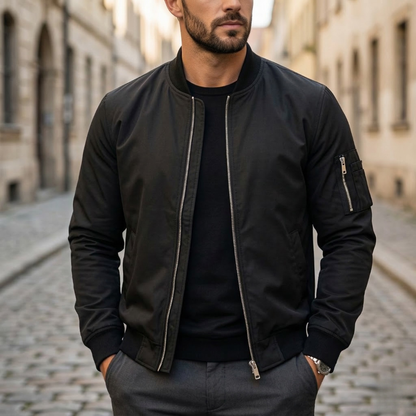 Slim Fit Zipper Jacket Casual Everyday Coat